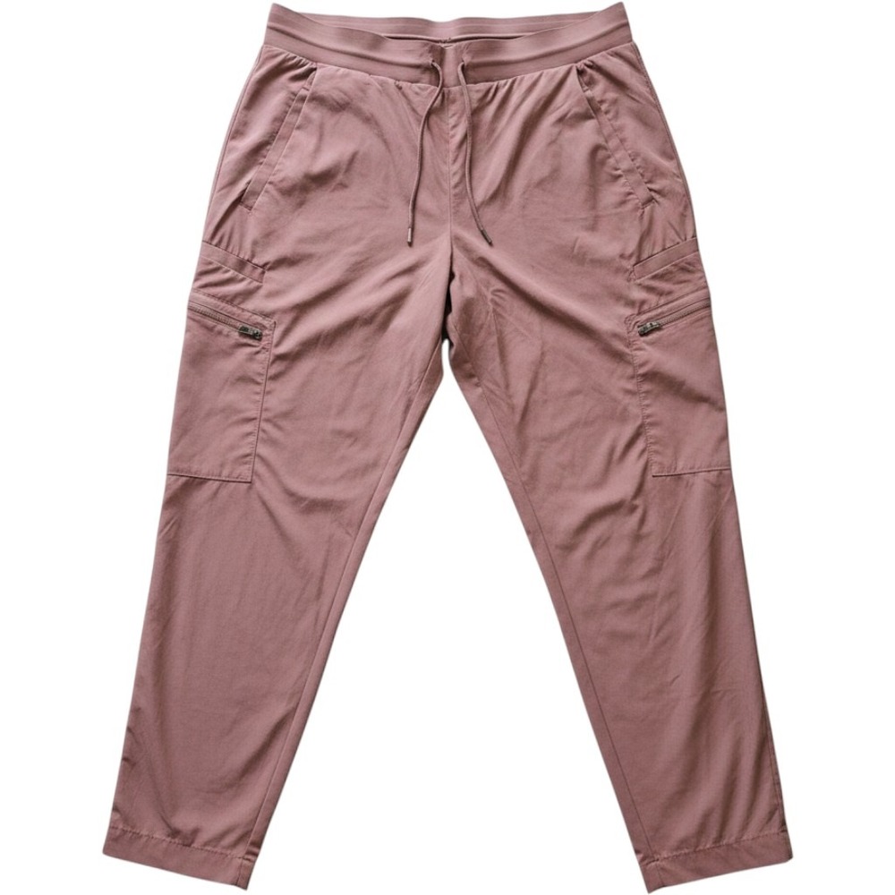 Athleta Venture Pant Womens 14 Mauve Pink Cargo Jogger Stretch Hiking 566665-06
